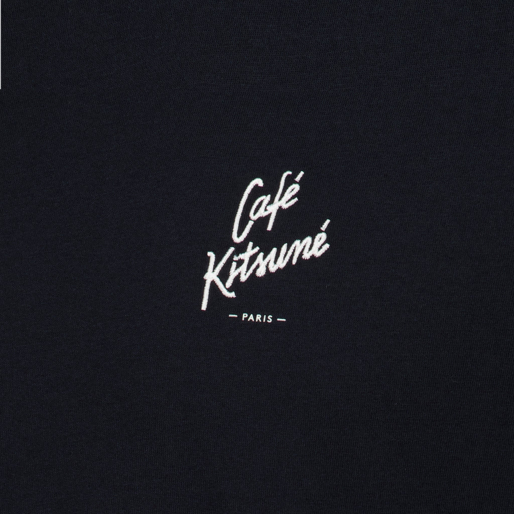 T-shirts T-shirt brodé noir Maison Kitsune Noir Homme