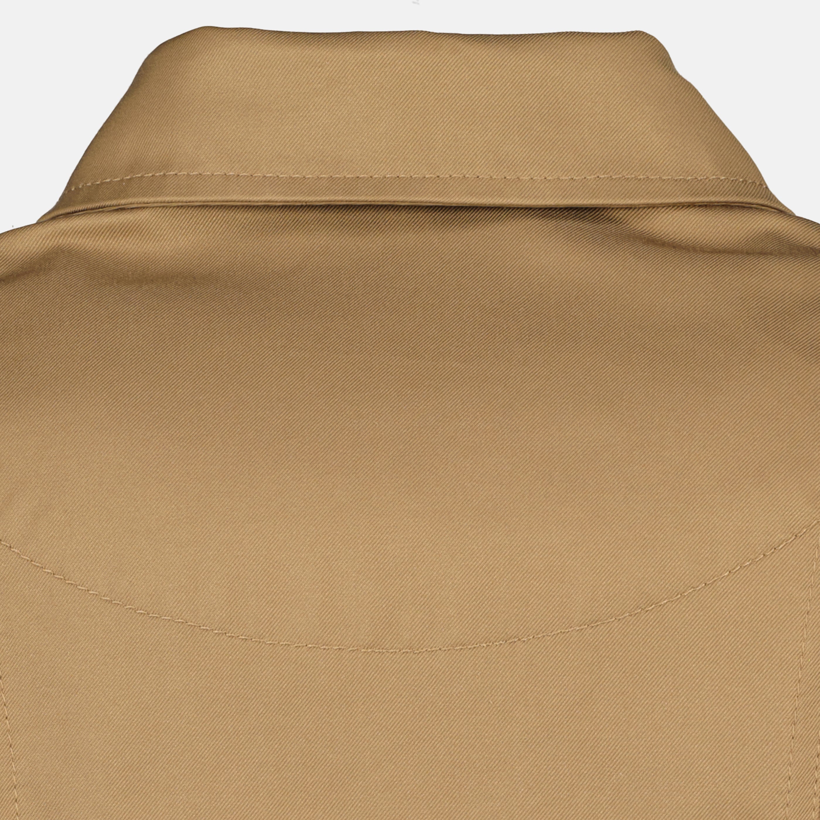 Vestes Casaco com Capuz Adenium em Gabardine de Algodão Moncler Marron Femme