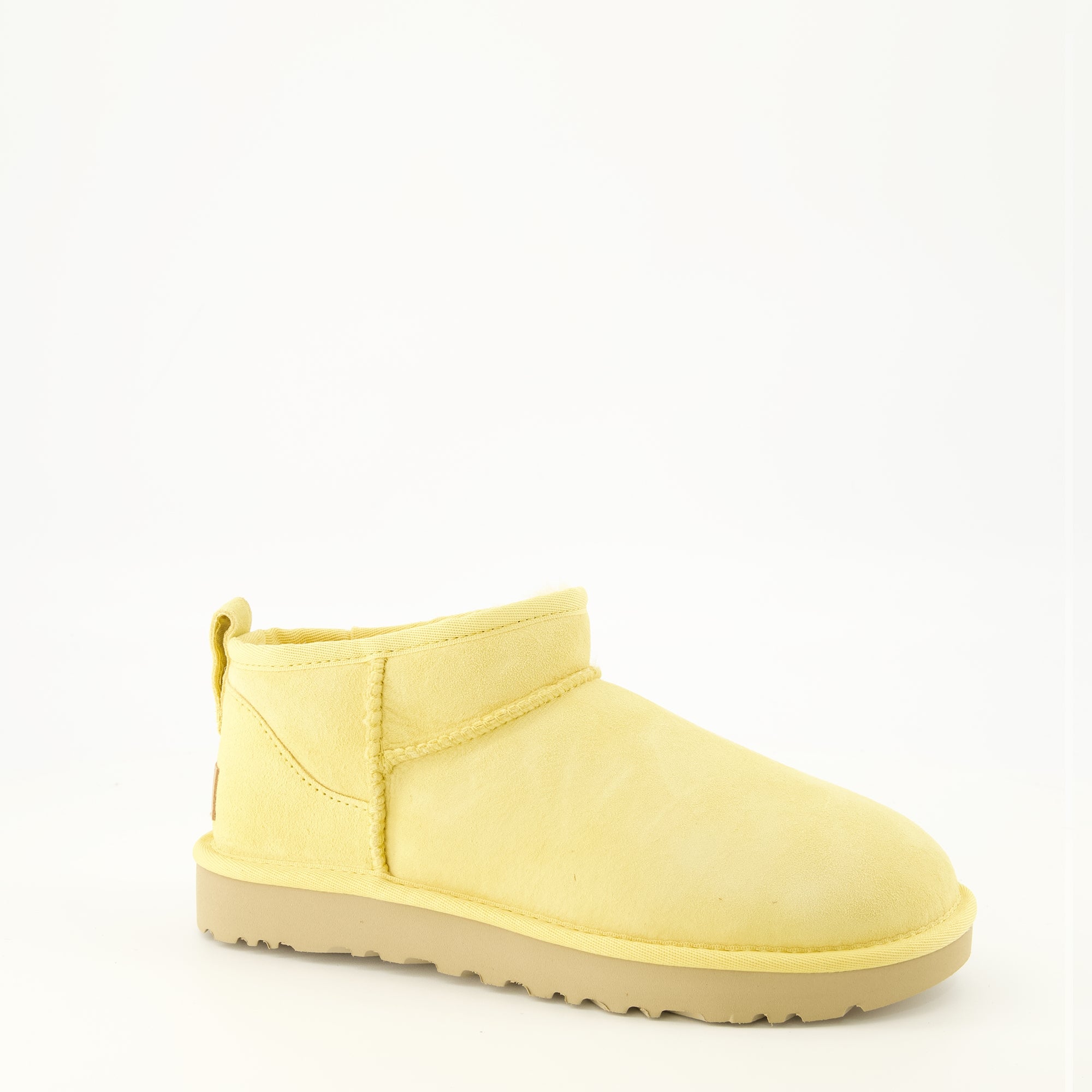 Bottines Classic Ultra Mini Yellow Boots Ugg Jaune Femme