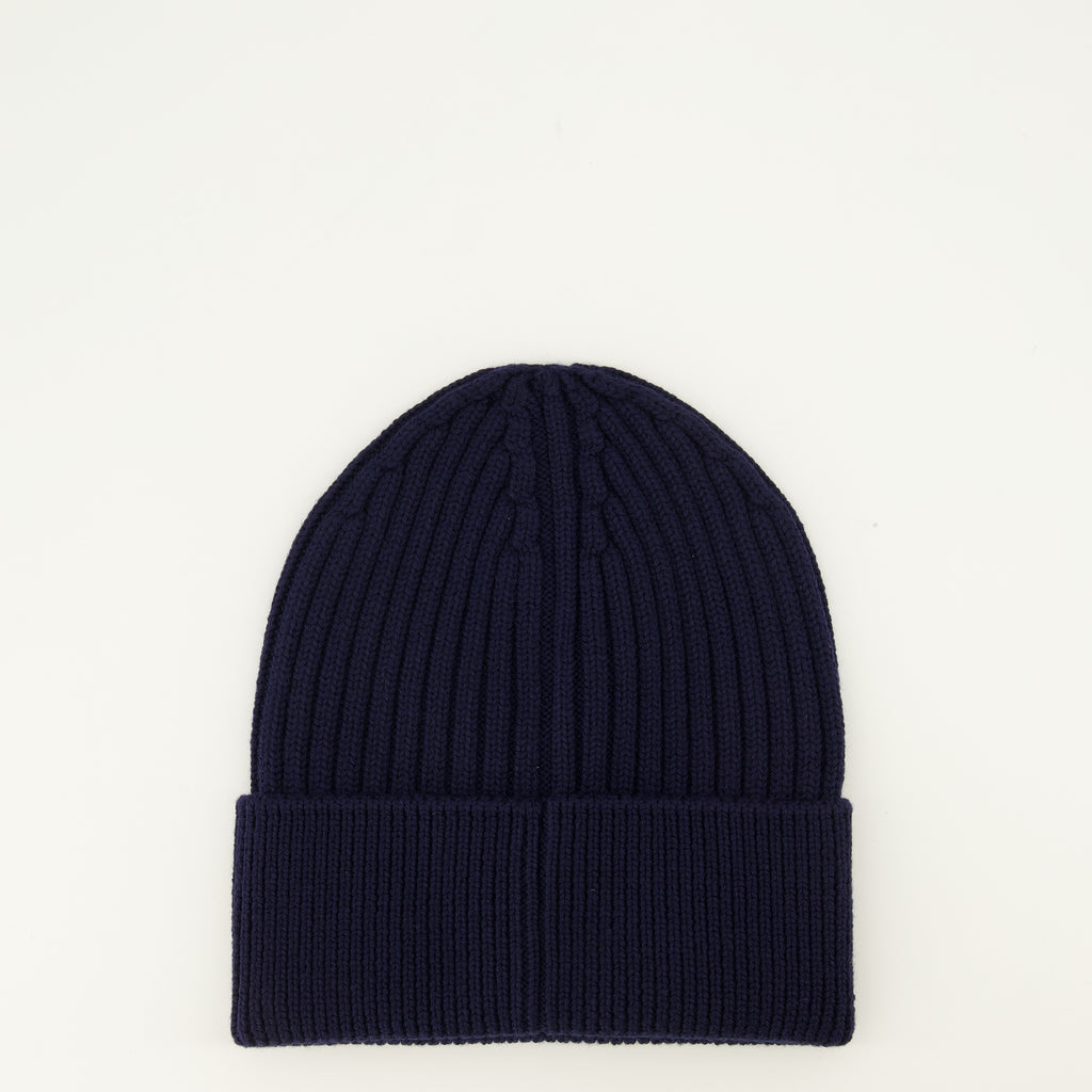 Chapeaux, casquettes et bonnets 네이비 블루 울 비니 Moncler Grenoble Bleu foncé Homme