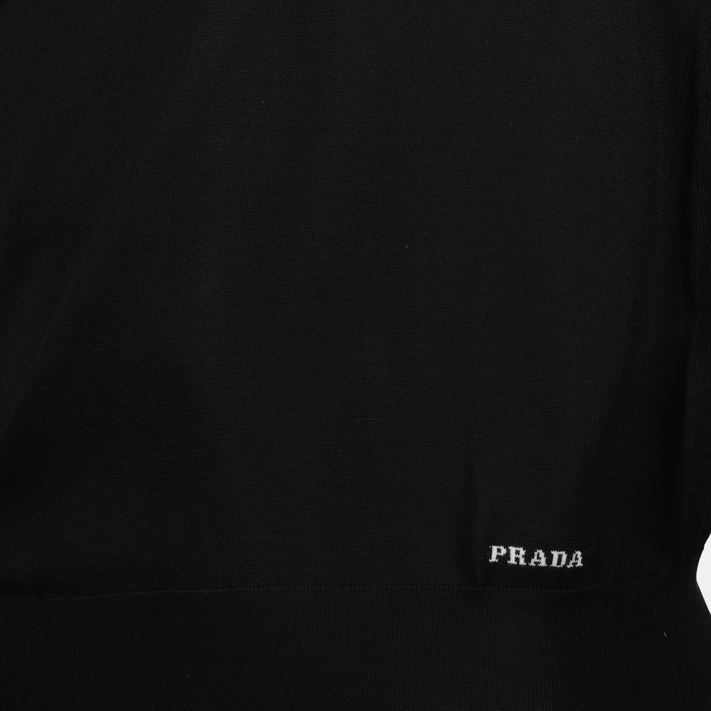 Polo shirts Silk Polo Prada Black Homme
