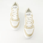 스니커즈 다운타운 플랫폼 스니커즈 Prada 베이지 Femme