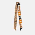 Sciarpe e guanti Wrappy en soie FF Fendi Arancia Femme