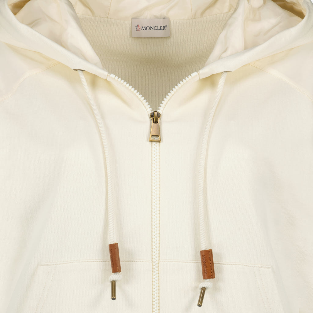 Bild des Artikels Beige Kurzarm-Reißverschlussjacke von Moncler für Frauen - Frühling/Sommer 2026 - Detaillierte Ansicht_2