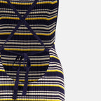 Bild des Artikels Gestreiftes blaues Strickkleid von Miu Miu für Damen - Frühling-Sommer 2026 - Detaillierte Ansicht 2