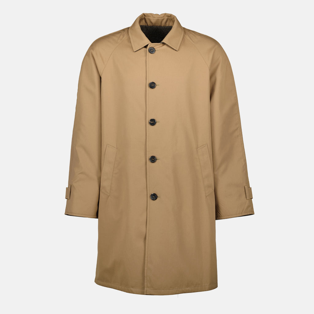 Image de l'article Manteau réversible beige de la marque Prada pour Homme - Saison Printemps-Été 2026 - Vue de Face