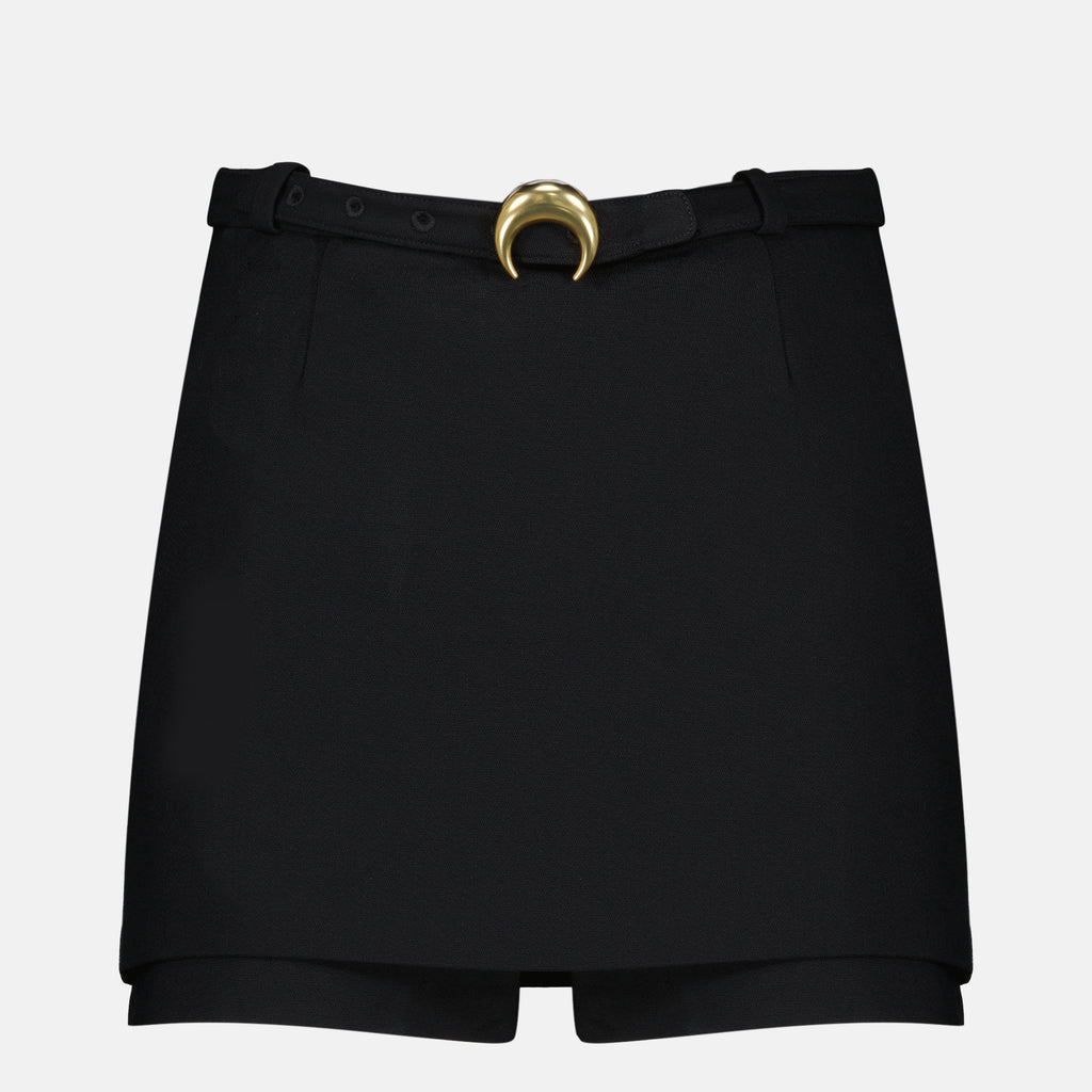 Shorts Minifalda-corta negra Marine Serre Noir Femme