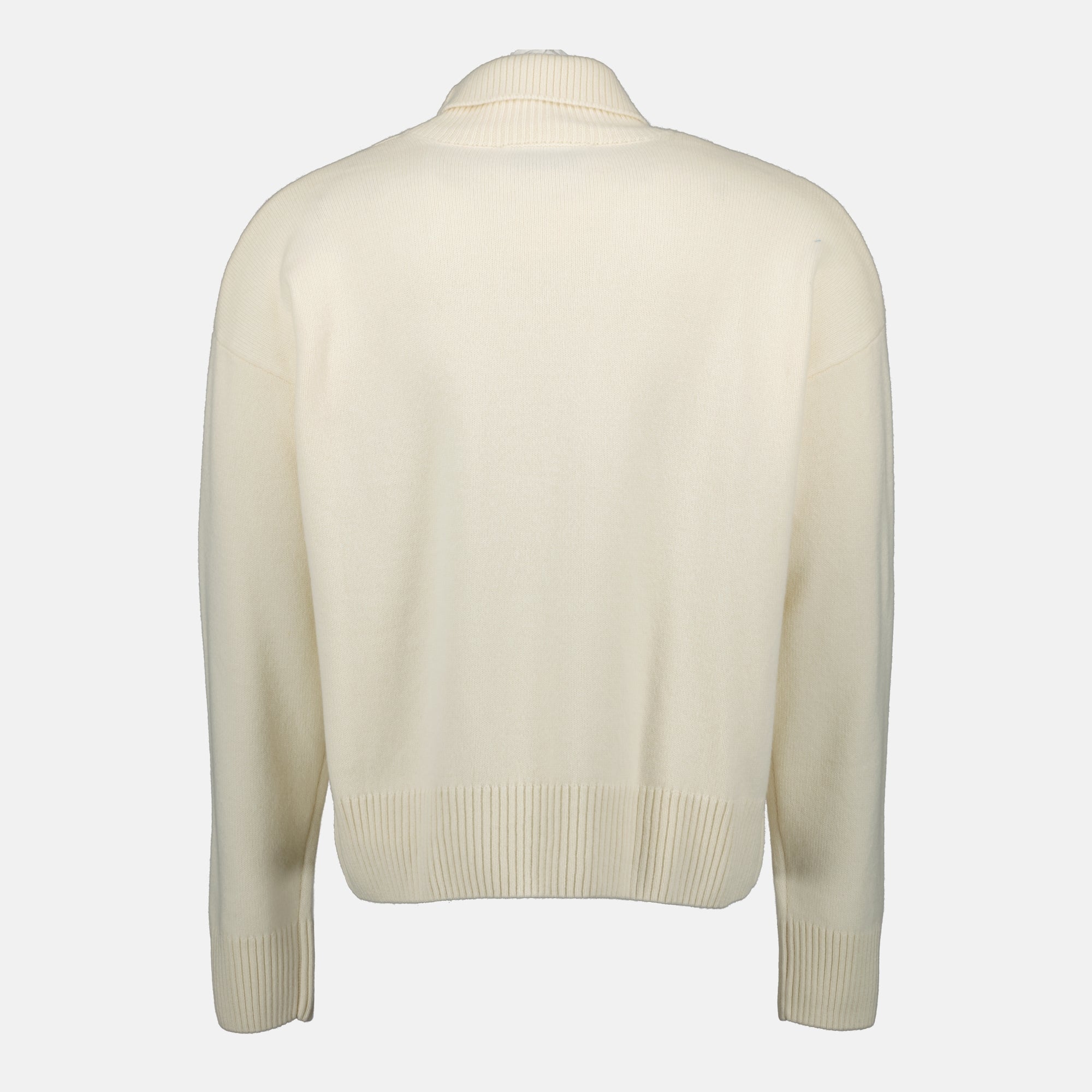 Immagine dell'articolo maglione a collo alto Ami cuore del marchio Ami PARIS per Unisex - Stagione Autunno-Inverno 2025 - Vista dettagliata_2