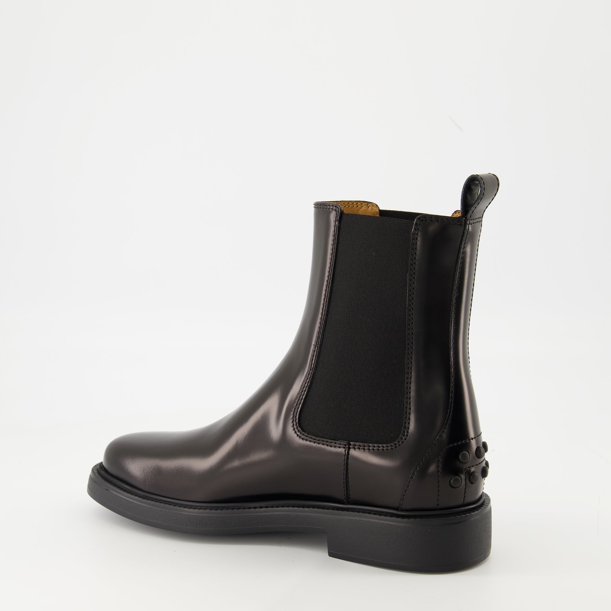 Image de l'article Bottines en cuir de la marque Tod's pour Femme - Saison Automne-Hiver 2025 - Vue trois quarts arrière droite