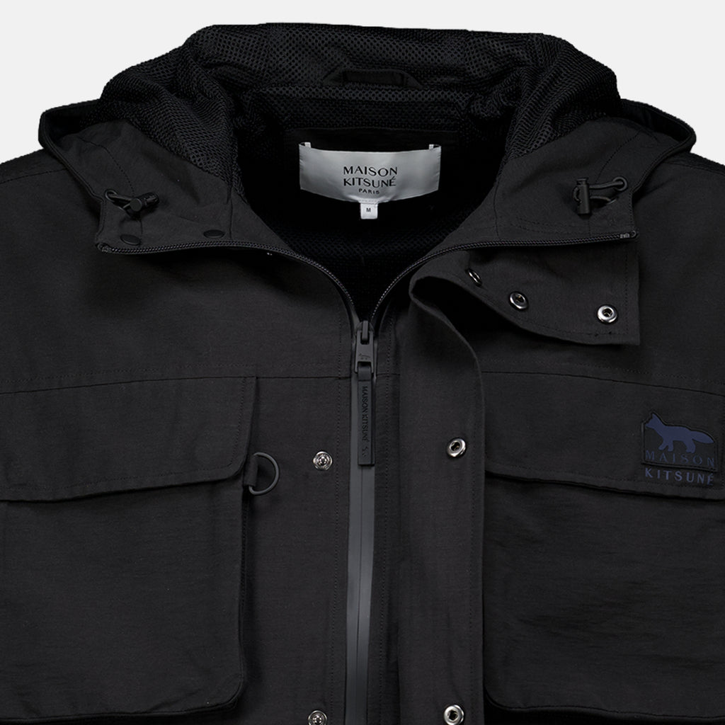 Vestes Coupe-vent noir Maison Kitsune Noir Homme