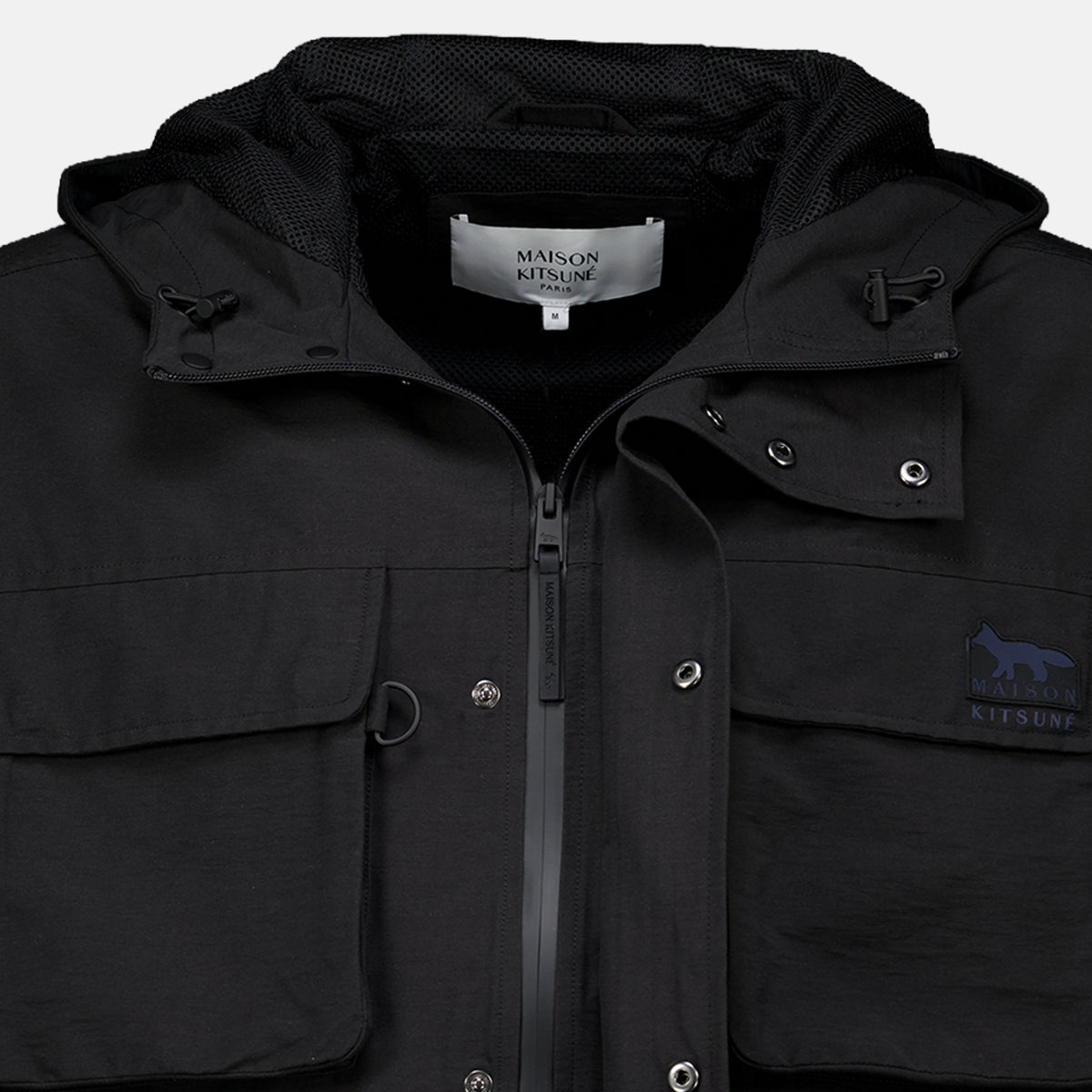 Vestes Coupe-vent noir Maison Kitsune Noir Homme