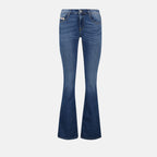 Pantalons Jean 1969 D-Ebbey bleu délavé Diesel Bleu Femme