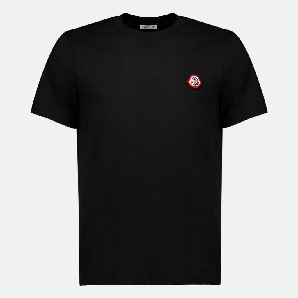 T-shirts Camiseta Negra con Logo Moncler Noir Homme