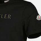 Immagine del T-shirt con logo stampato nero per uomo Moncler - Stagione Primavera-Estate 2026 - Vista Dettagliata_2