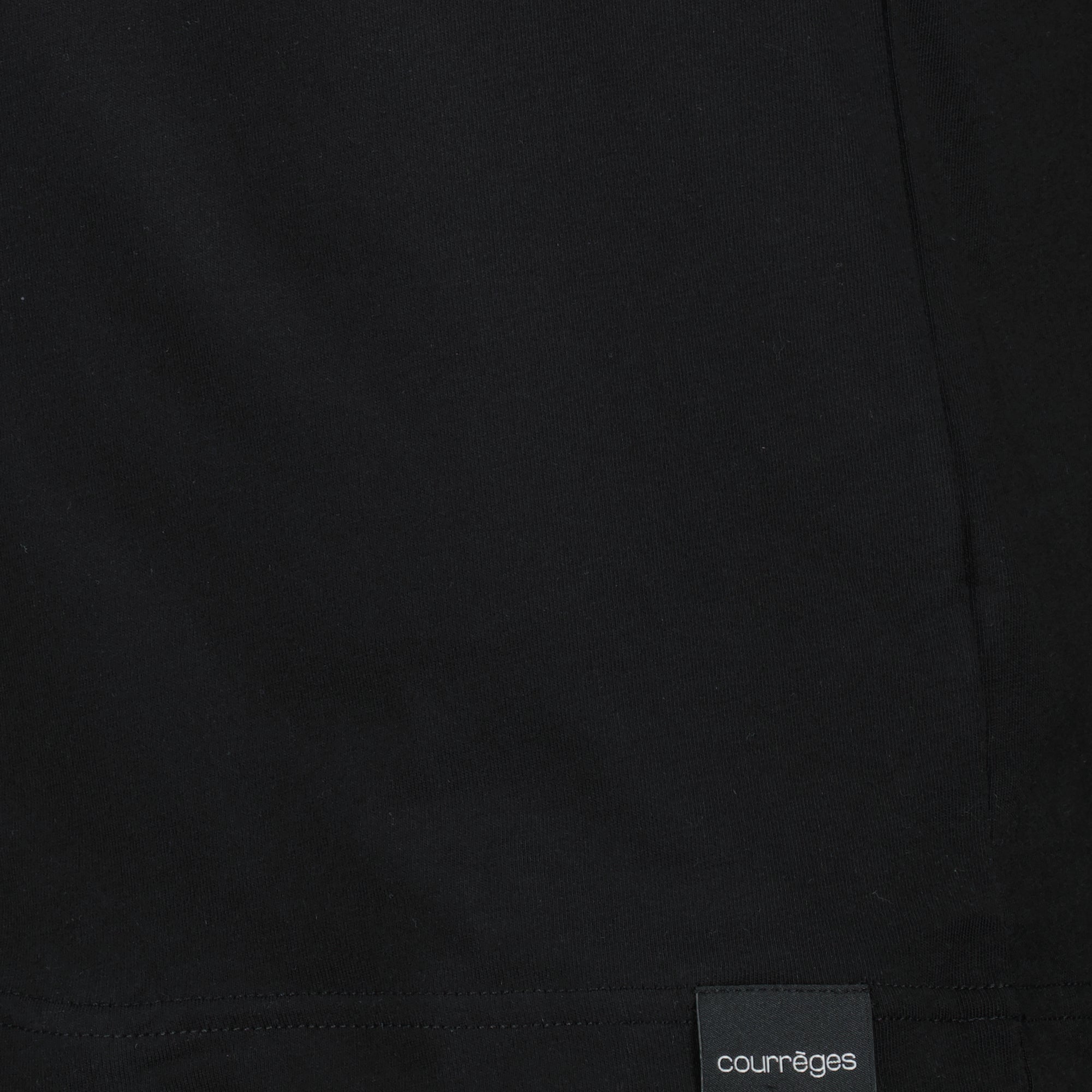 ブランドCourrègesのメンズ用黒のコットンTシャツの画像 - 2026年春夏 - 詳細ビュー_1