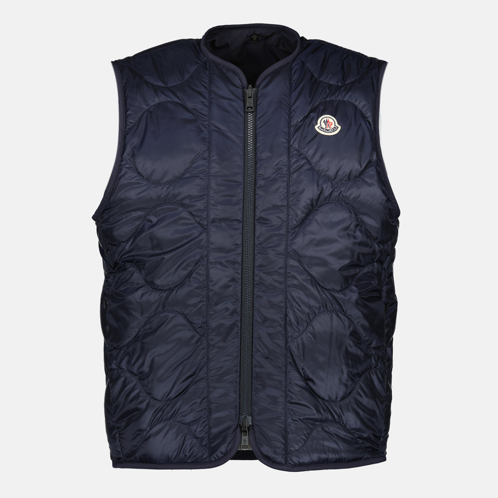 Image de l'article Doudoune chemise réversible Roquille bleu marine de la marque Moncler pour Homme - Saison Printemps-Été 2026 - Vue détaillée_3