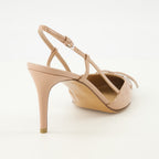 Image de l'article Escarpins VLogo en cuir verni rose de la marque Valentino Garavani pour Femme - Saison Printemps-Été 2026 - Vue arrière