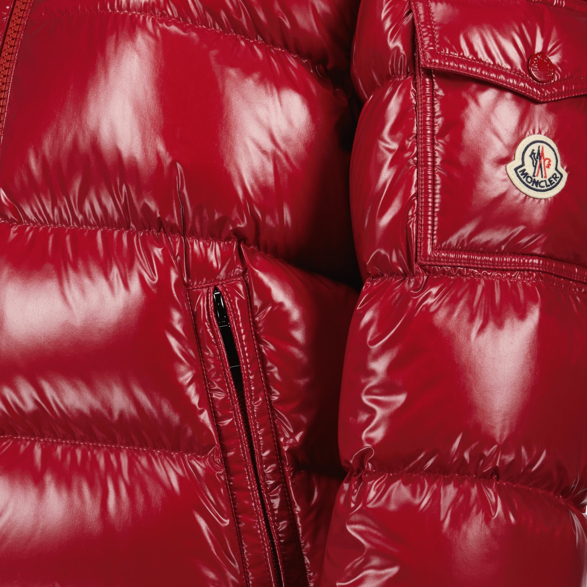 Manteaux Doudoune Maire Moncler Rouge Femme
