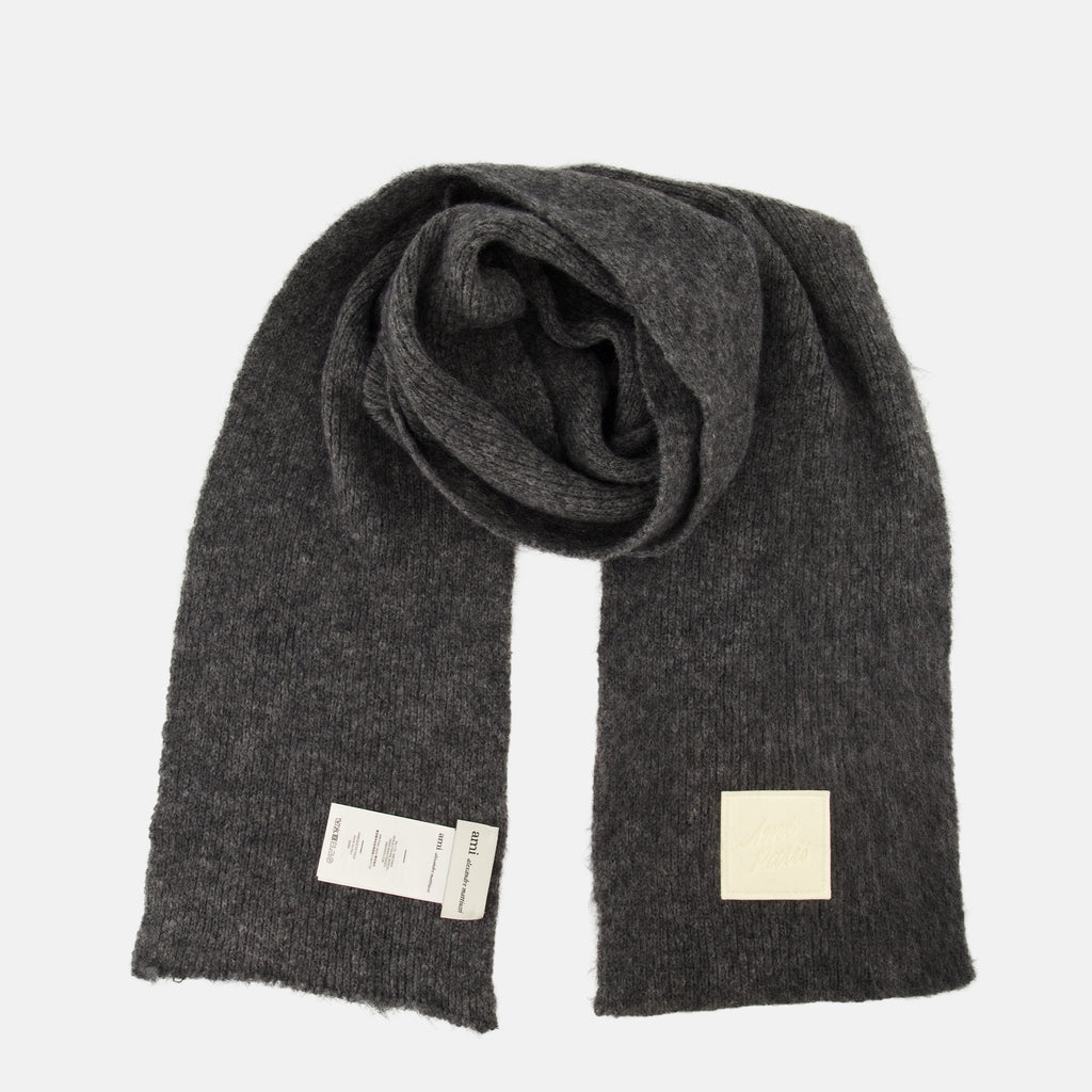 Écharpes, foulards et gants Cachecol de Mohair Cinza Ami PARIS Gris Unisexe