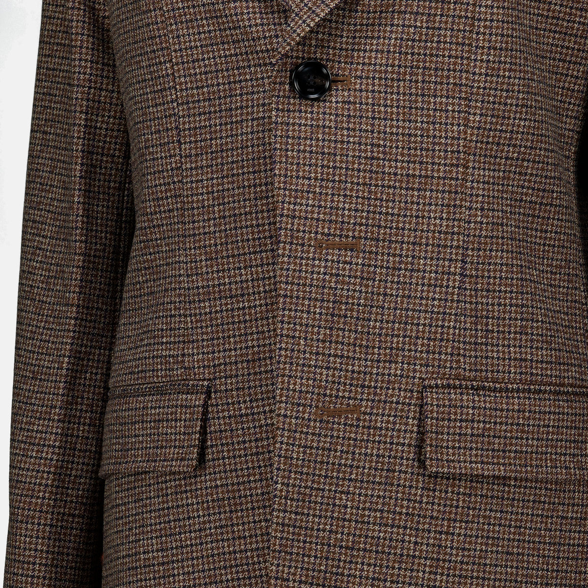 Vestes Blazer pied de poule en laine Ami PARIS Marron Femme