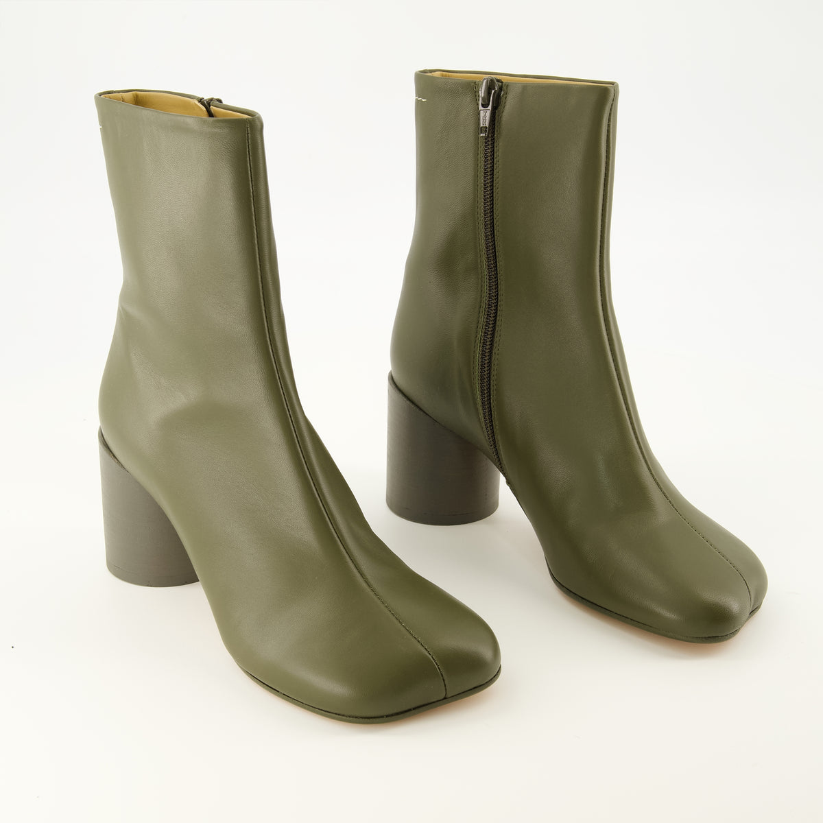 Bottines Anatomic Kaki Ankle Boots Mm6 Kaki Femme