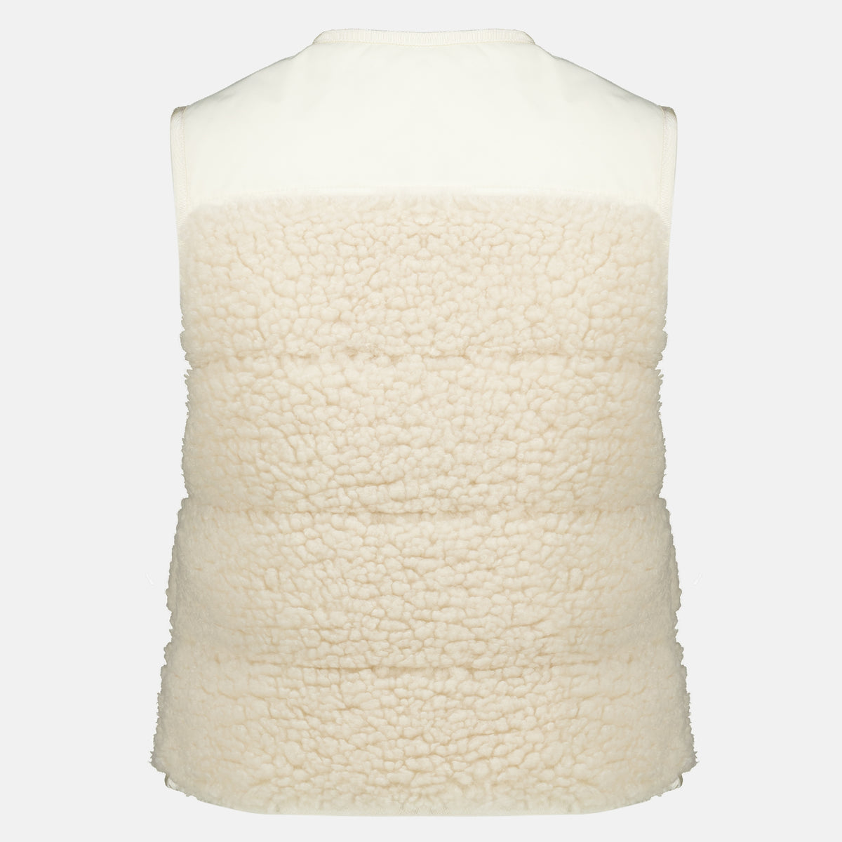 Vestes Gepolsterte Teddy Weste Moncler Beige Femme
