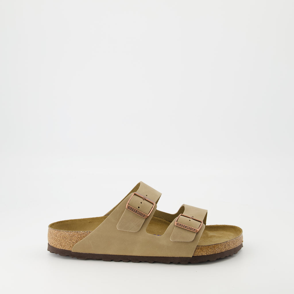 Chaussures ouvertes Sandales Arizona Birkenstock Beige Homme