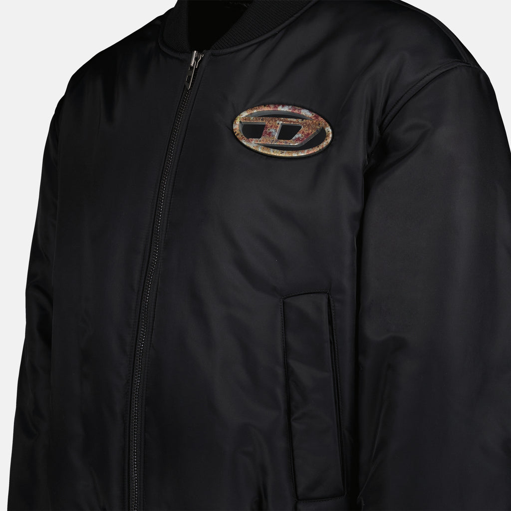 Jackets J-Milles-Rugg Bomber Diesel Black Homme