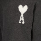 Maille Pull AMI de Coeur Ami PARIS Gris Unisexe