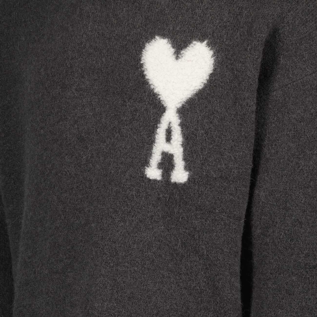 Maille Pull AMI de Coeur Ami PARIS Gris Unisexe