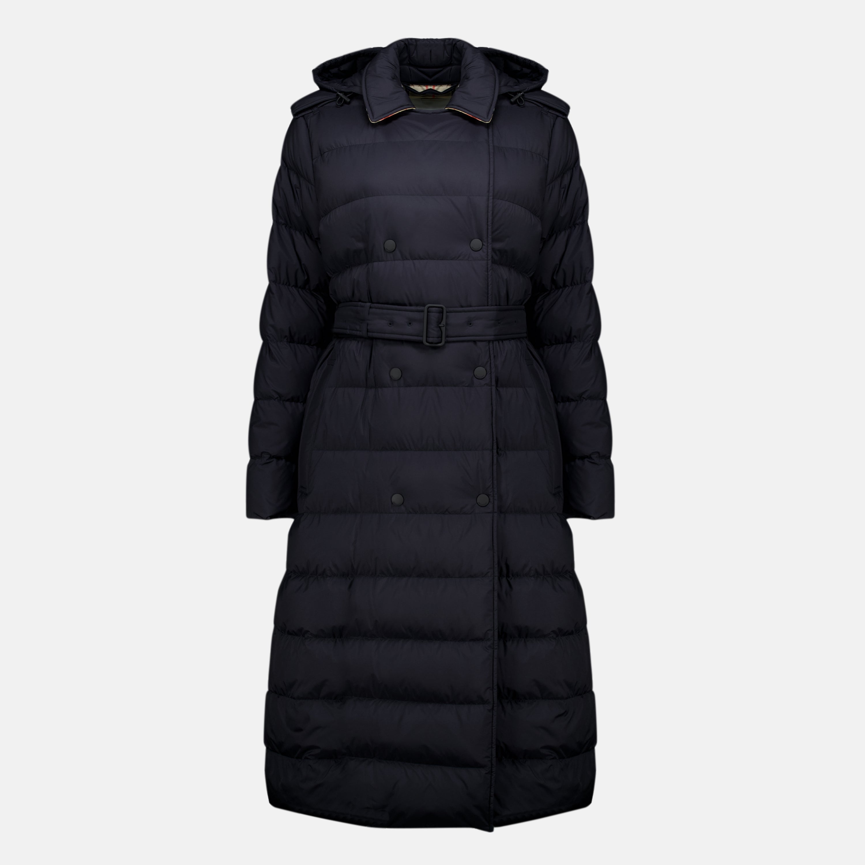 Manteaux Doudoune longue en nylon Burberry Noir Femme