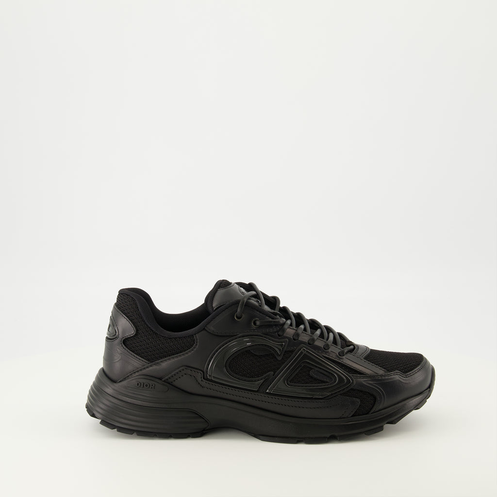Bild der B30 schwarzen Sneakers der Marke Dior für Herren - Herbst-Winter Saison 2025 - Rechte Seitenansicht