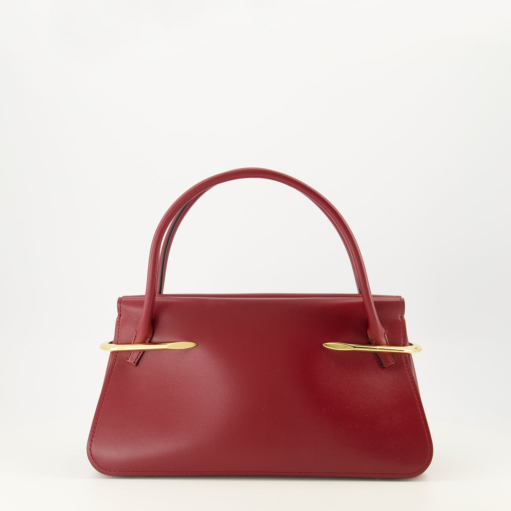 Image of the Givenchy Pinch medium bordeaux bag for Women - Spring-Summer 2026 - Back View