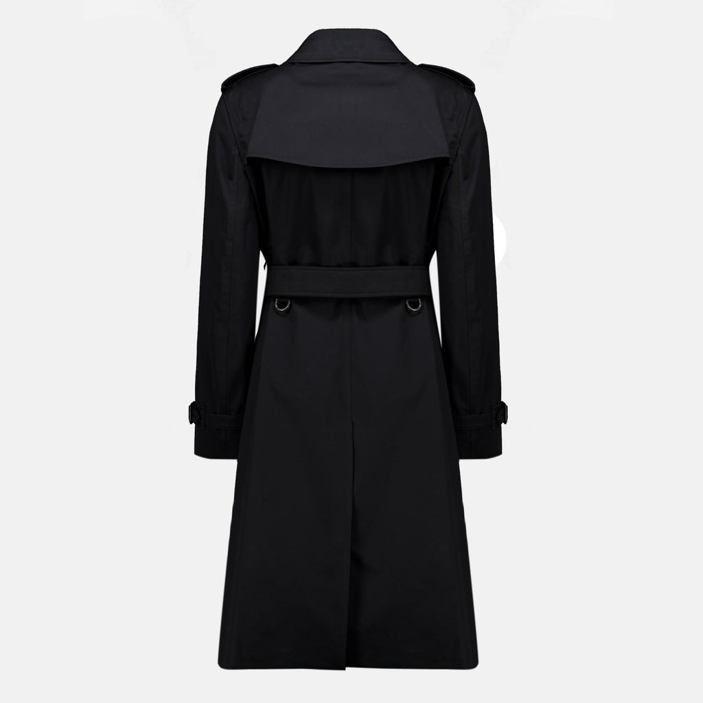 Manteaux Trench Nero Lungo Heritage Burberry Noir Femme