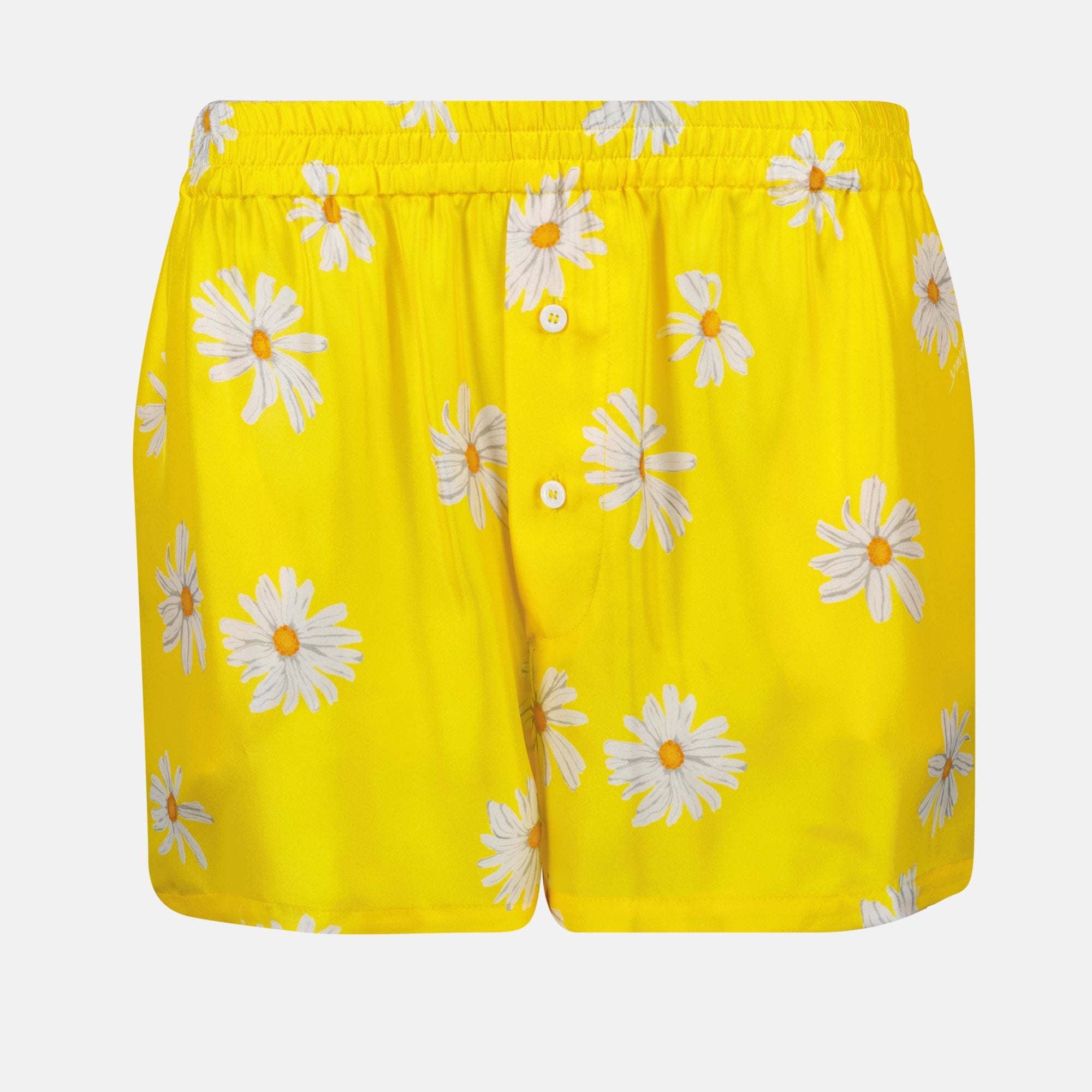 Shorts Short marguerites Moschino Jaune Femme