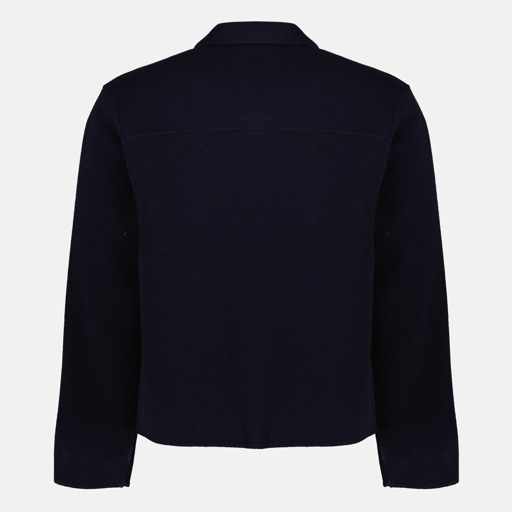 Vestes Mazir Wool Jacket Officine Générale Bleu foncé Homme