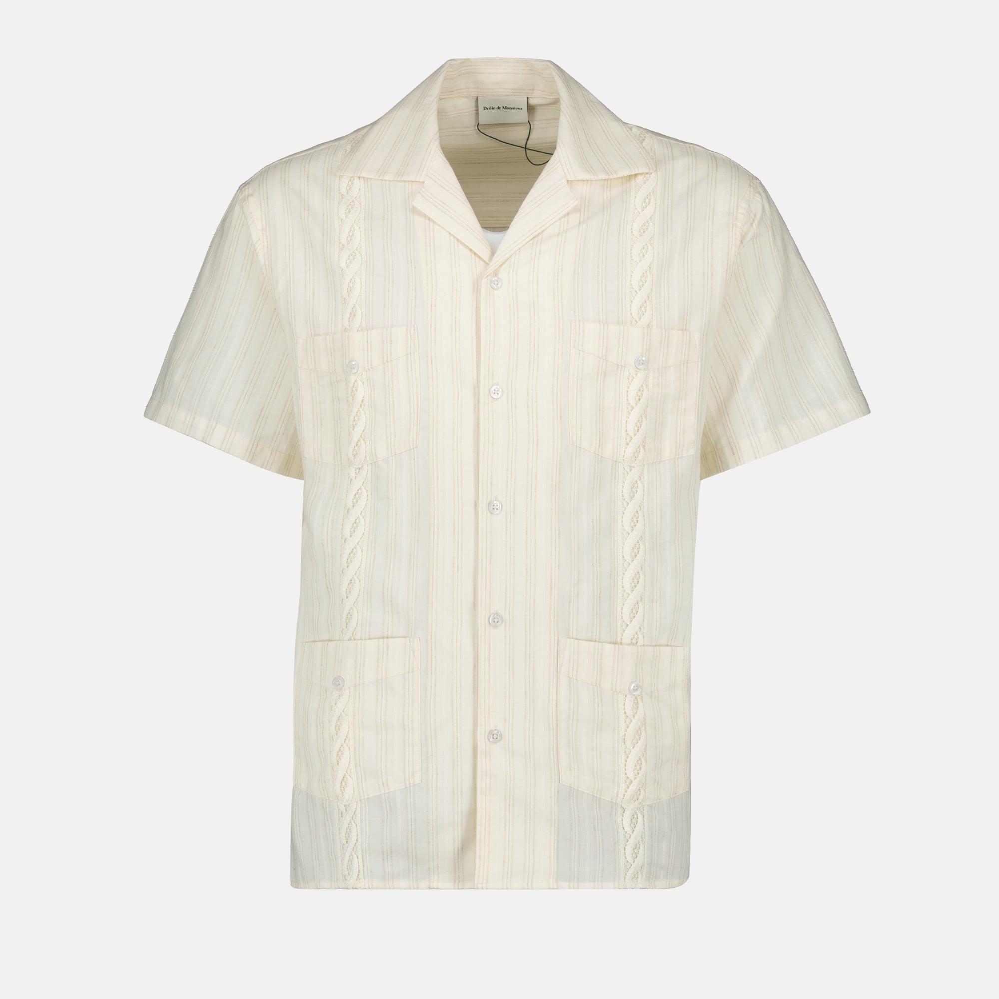 Chemises Chemise Cubaine Drole De Monsieur Beige Homme