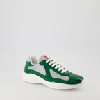 Baskets Baskets America's cup Prada Vert Homme