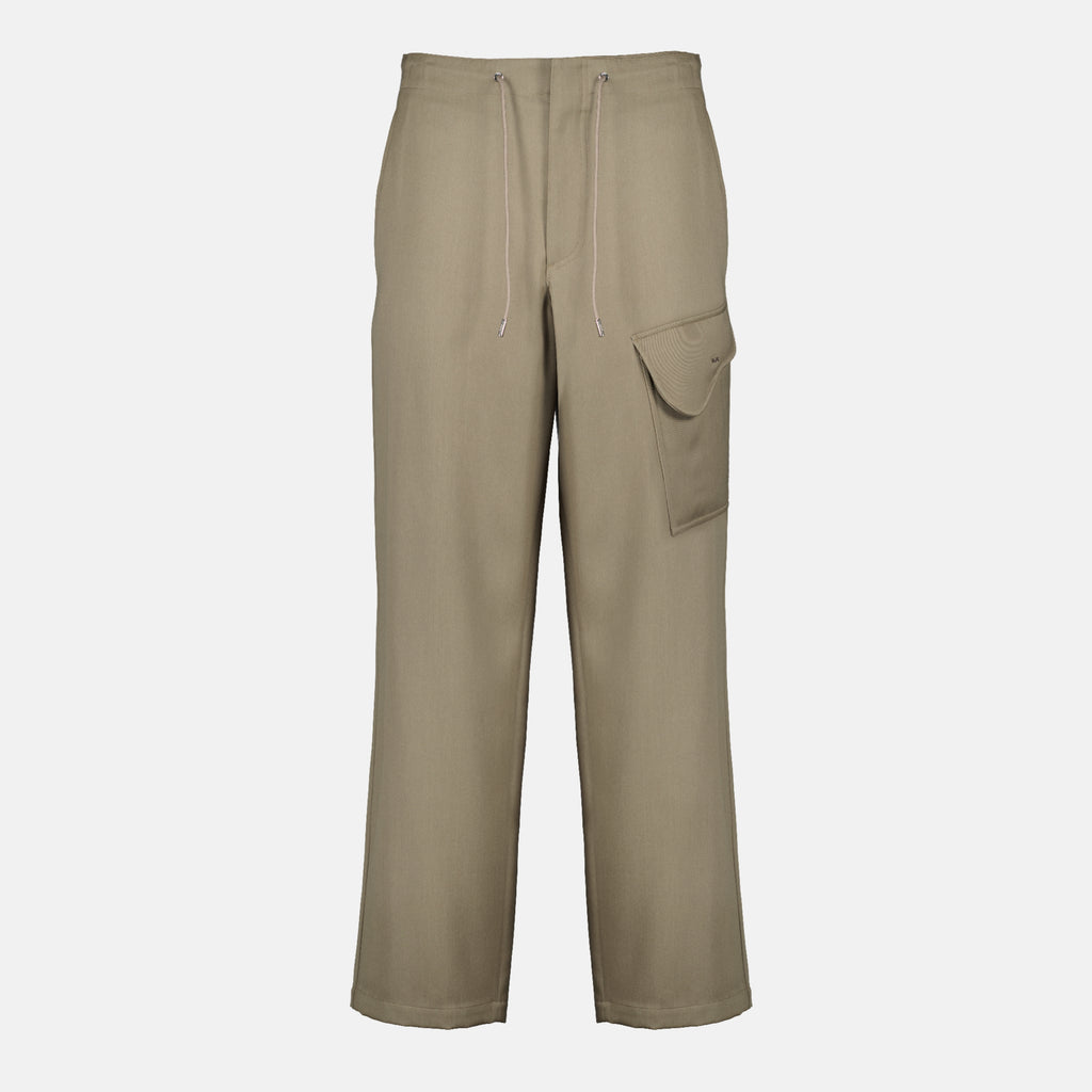 Bild der beigen Cargo-Hose der Marke Dior für Herren - Frühling-Sommer 2026 - Frontalansicht