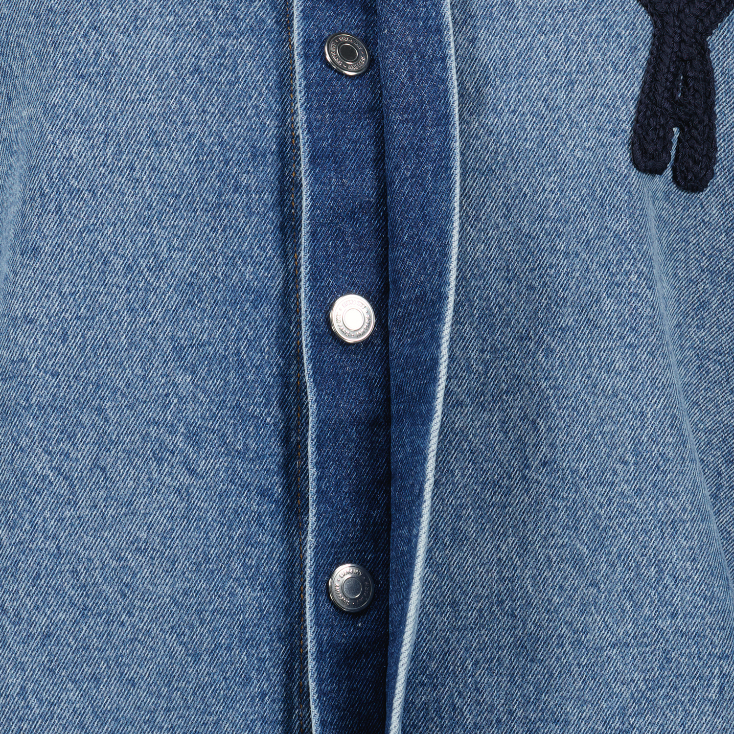 셔츠 Veste en jean Ami de coeur Ami PARIS 파란색 Femme