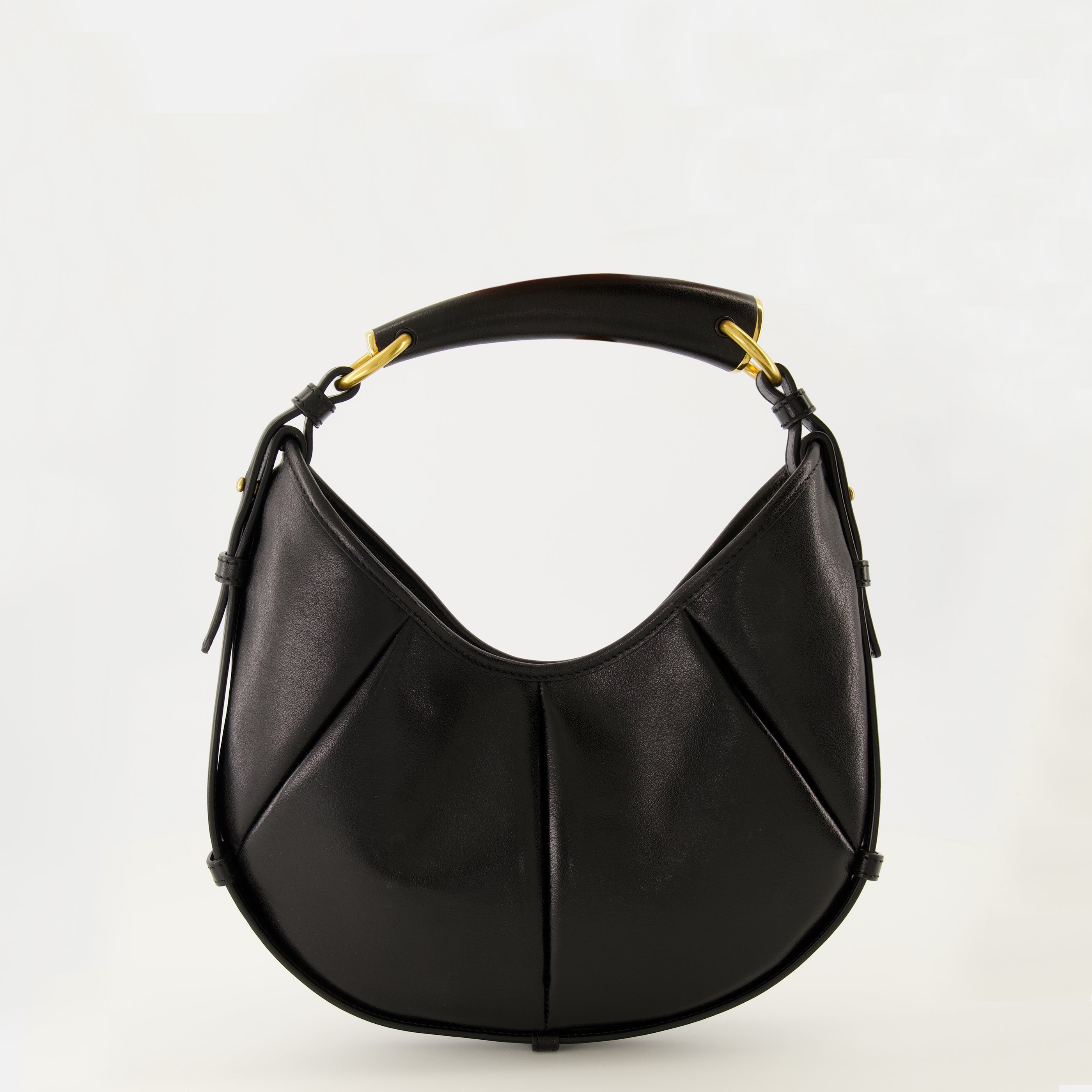 Image de l'article Sac Mombasa small en cuir noir de la marque Saint Laurent pour Femme - Saison Printemps-Été 2026 - Vue de Face