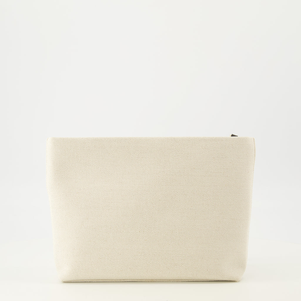Imagen de la cartera de lona beige de la marca Givenchy para mujer - Temporada Otoño-Invierno 2025 - Vista posterior