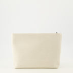 Immagine della pochette beige in tela del marchio Givenchy per donna - Stagione Autunno-Inverno 2025 - Vista posteriore