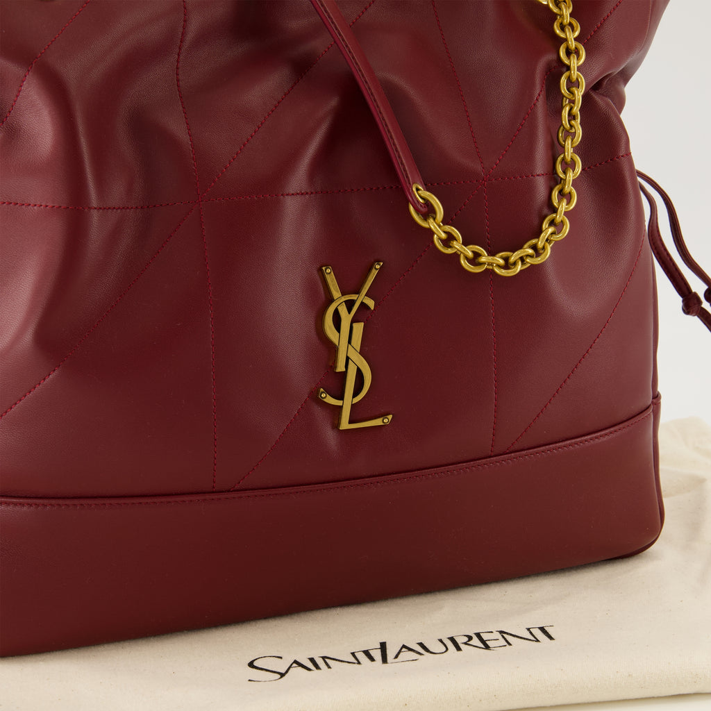 Sacs à main et épaule Bolsa de Compras Jamie em Couro Bordeaux Saint Laurent Bordeaux Femme