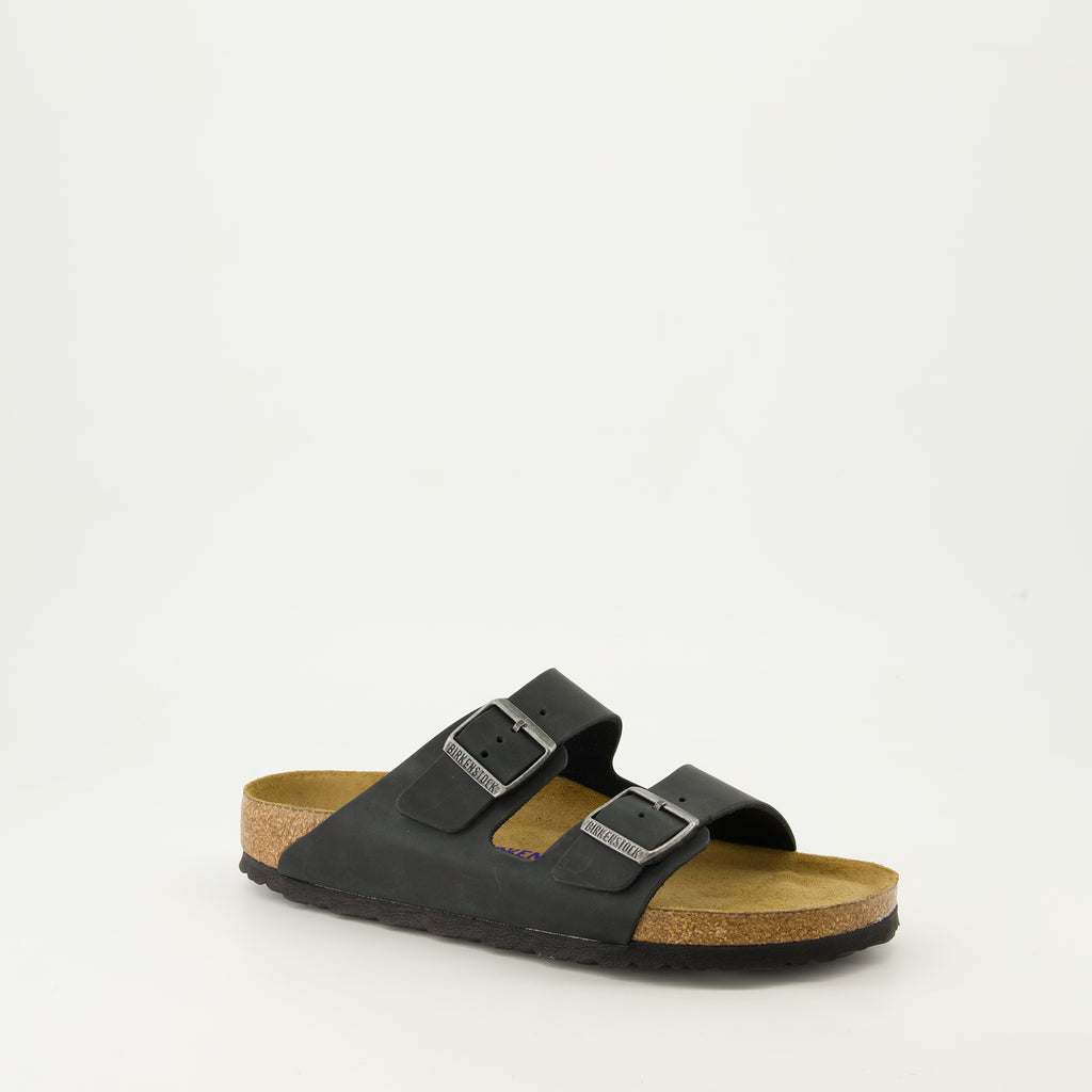 Chaussures ouvertes Claquettes Arizona Birkenstock Noir Homme