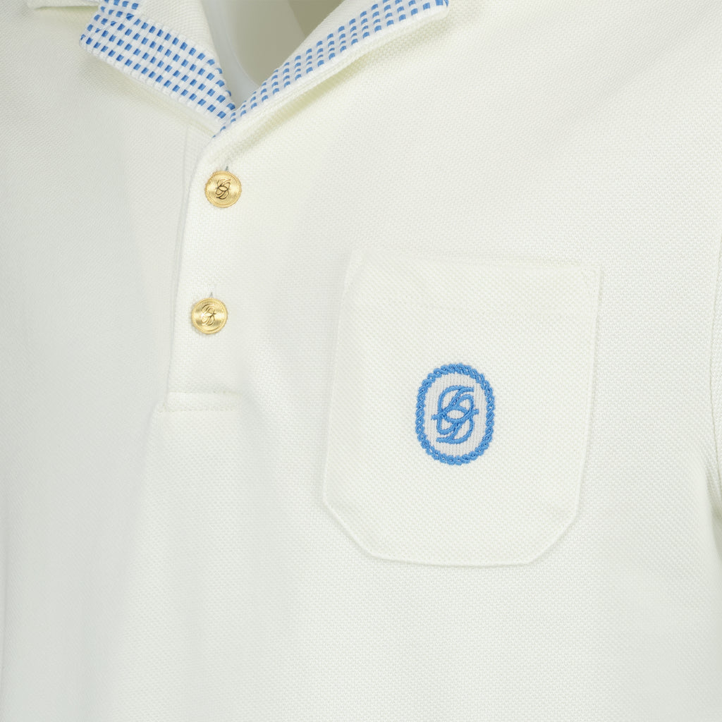 Polos Polo de algodón pique a cuadros Drole De Monsieur Blanco Homme