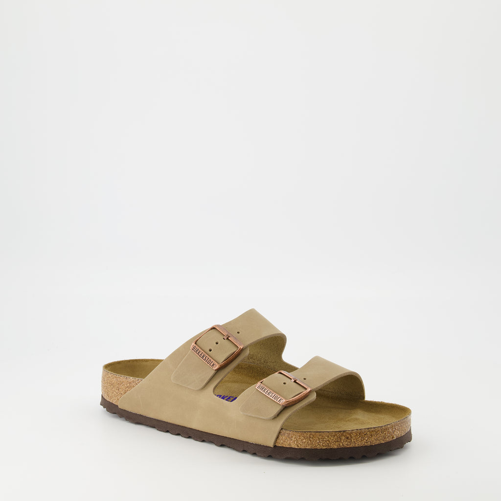 Chaussures ouvertes Sandales Arizona Birkenstock Beige Homme
