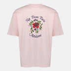 Immagine della T-shirt Slogan Rosa di Drole De Monsieur per Uomo - Stagione Primavera-Estate 2026 - Vista Posteriore