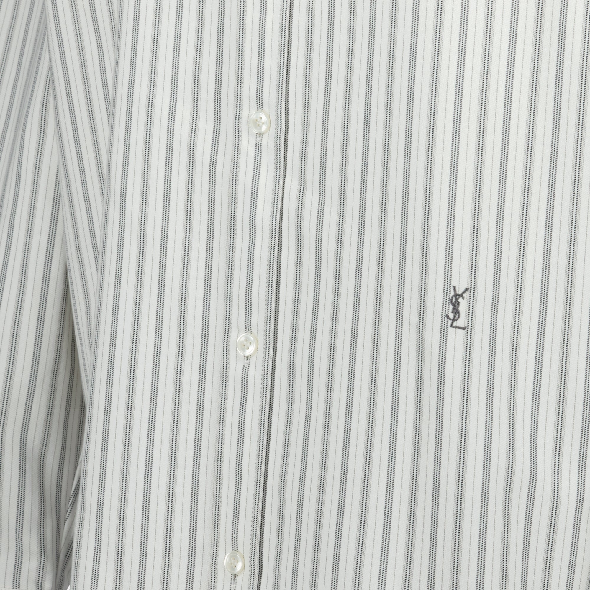 Chemises Chemise à rayures Saint Laurent Blanc Femme