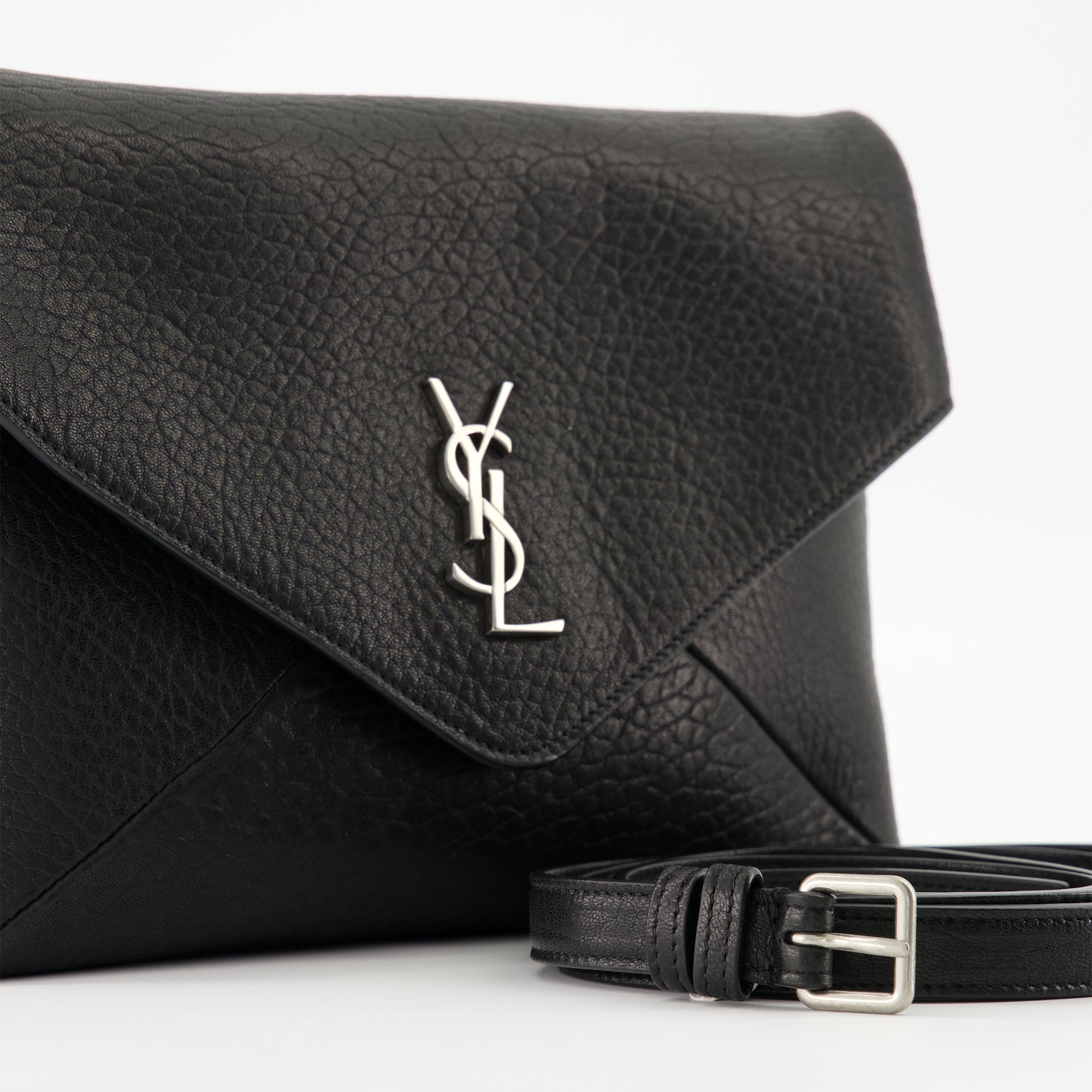 Pochettes Pochette Cassandre Enveloppe Saint Laurent Noir Homme